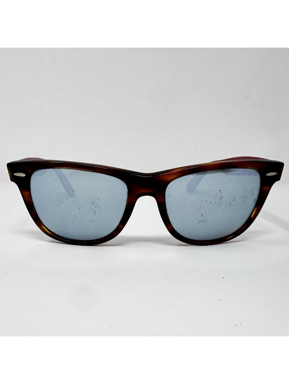 Ray-Ban RB2140 Original Wayfarer 1178/30 Havana Red Blue Mirror Sunglasses 54-18